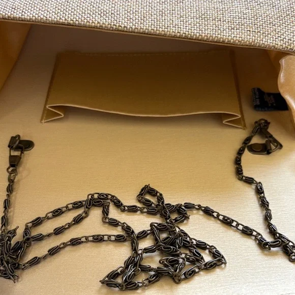 Anthropologie Multicolor Embroidered Clutch with Orange Trim Magnetic Closure - Picture 10 of 13